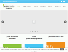 Tablet Screenshot of bioreprogramacion.com